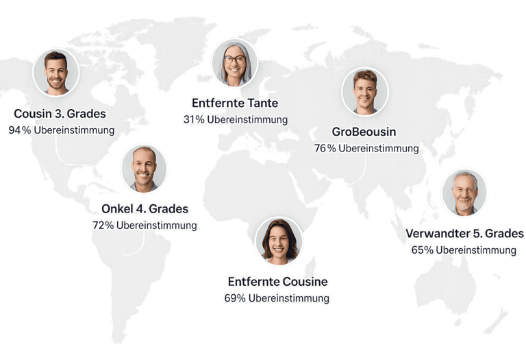 Familie wereldwijd - Verwanten weergeven